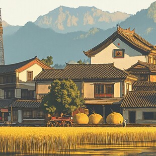 江南乡村生活场景