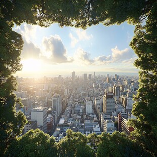 日本札幌全景