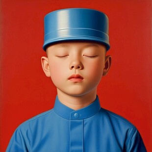 带棒球帽的小男孩头像