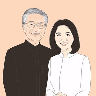 夫妻插画