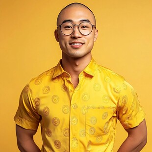 金黄色的衬衫