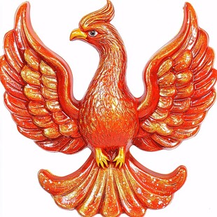 红珊瑚摆件大鹏展翅