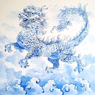 龙年插画手绘