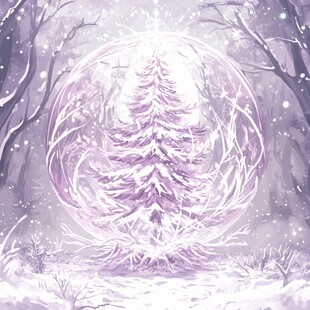 神秘梦幻的大树