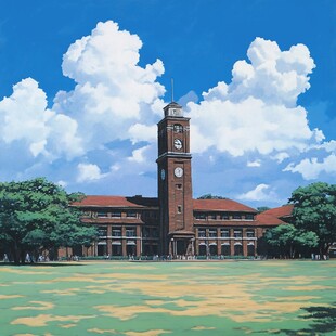 交通大学建筑插画