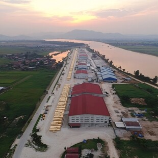 制梁场鸟瞰图