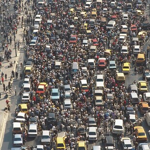 拥挤的交通