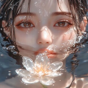 唯美少女与花系列