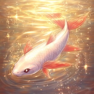 转运锦鲤插画