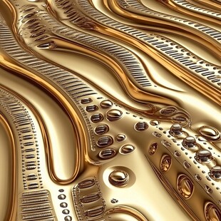4d金色线条艺术