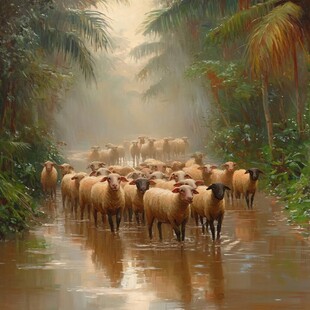 羊群过河
