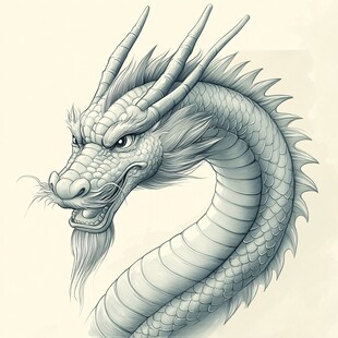 原创手绘龙