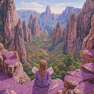 雁荡山插画