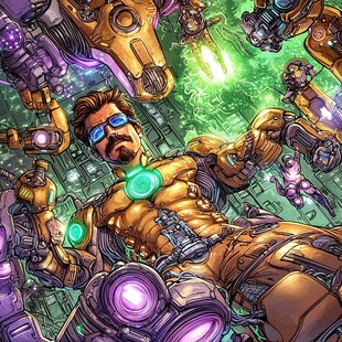 原创卡通超能侠