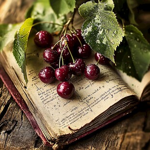 唯美的樱桃图片