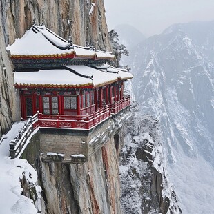 四大部洲雪景