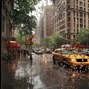 雨后街景美丽街景