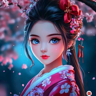 写实人物插画