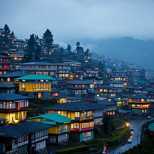 霓虹山村