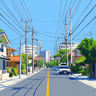 插画街道