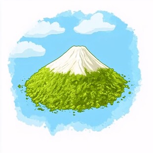 富士山插画