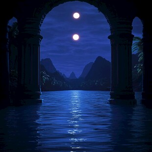 欧式拱门星光主题场景