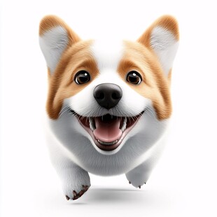 柯基吉祥物插画