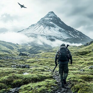 探险户外运动爬山