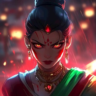 傩神金花小娘头像