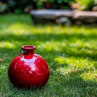 红色酒坛