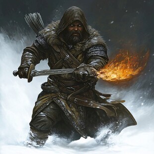 拿剑的男人盔甲