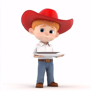 卡通农民小哥小伙子