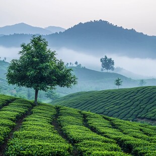 茶山晓雾