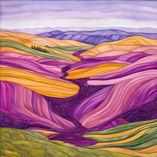 彩色地形地理地貌