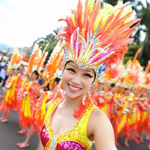 花车游行表演