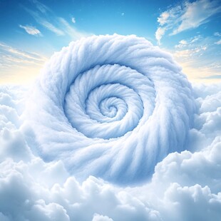 漩涡状的云