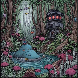 未来科幻卡通形象