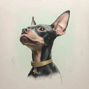 杜宾犬插画