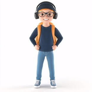男生卡通形象设计