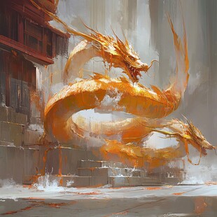 板绘龙