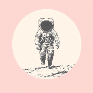 宇航员印花图案