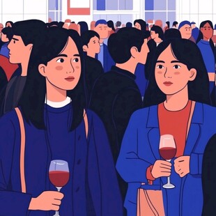 扁平风人物场景平涂