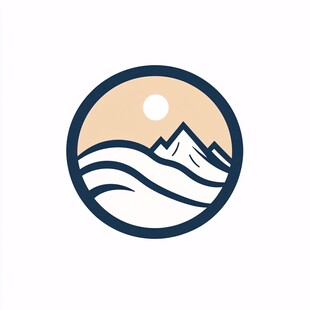 河流山脉logo