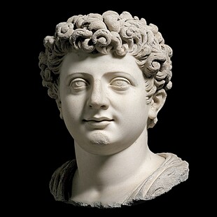 凯撒大理石头像
