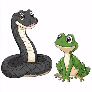 蛇卡通素材