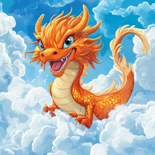 微信移动端卡通龙素材