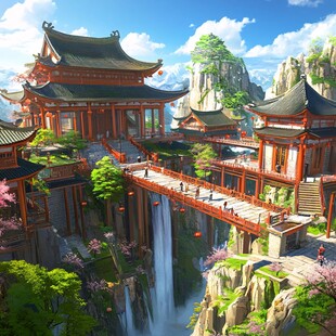 古风人物大场景