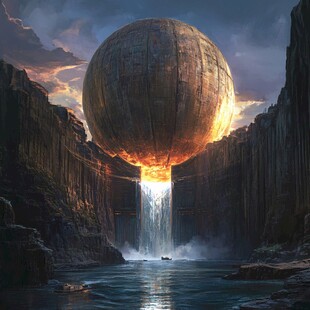 外星球幻想场景插画