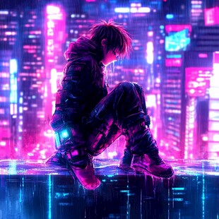 赛博朋克风