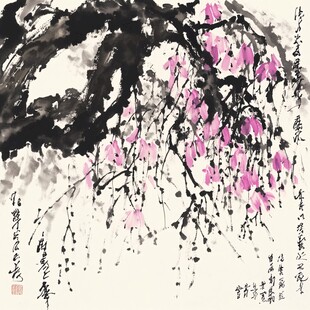 桃花高清手绘画